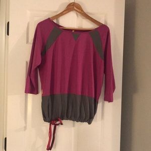 Lole purple and gray top